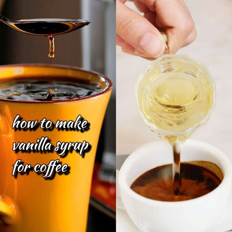 how to make vanilla syrup for coffee