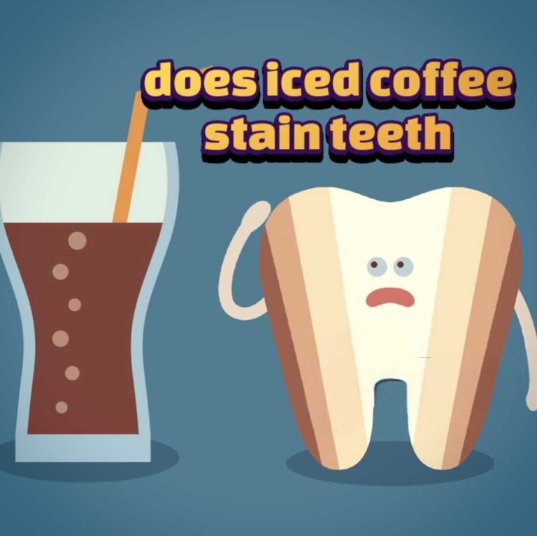 does iced coffee stain teeth