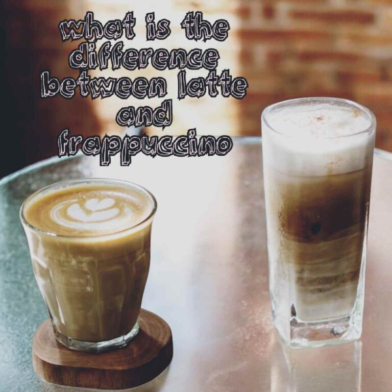 what is the difference between latte and frappuccino